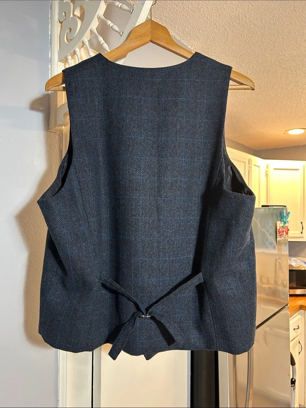VOOBOOM Men's V-Neck Suit Vest Formal/Casual Slim Fit Dress Waistcoat Size L
